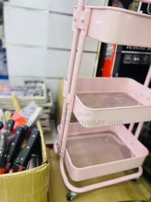 3 Tier Multi-Functional Metal Trolley