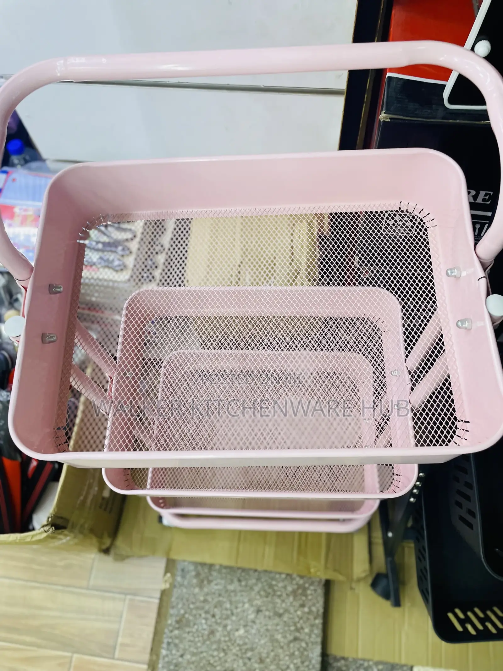 3 Tier Multi-Functional Metal Trolley