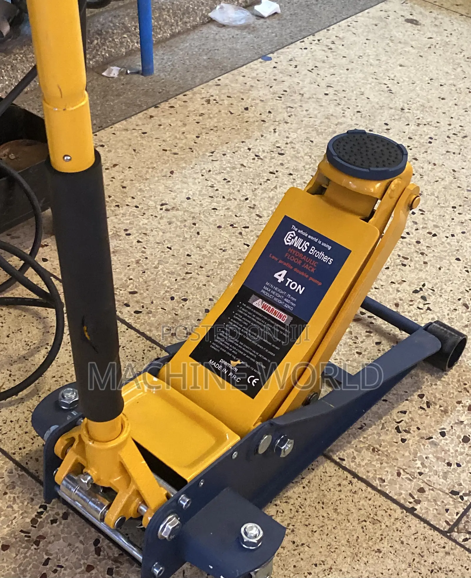 Floor Jack 4tonnes Yellow
