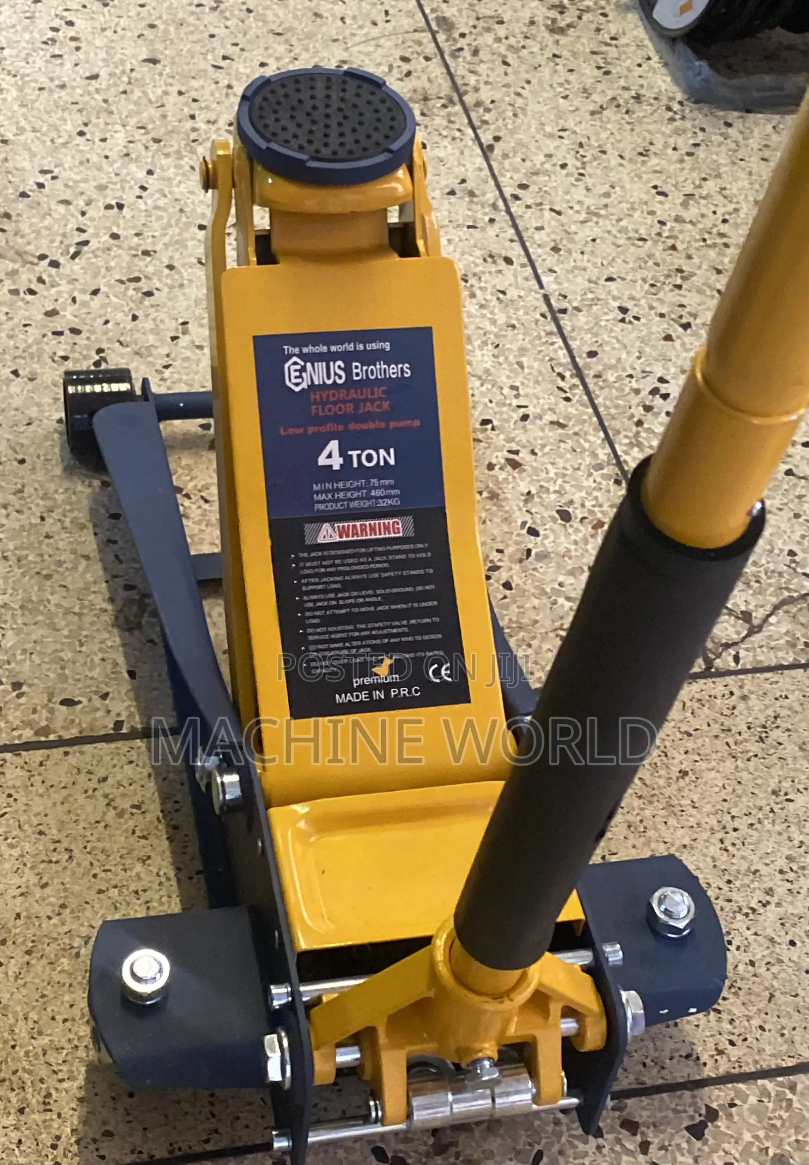 Floor Jack 4tonnes Yellow
