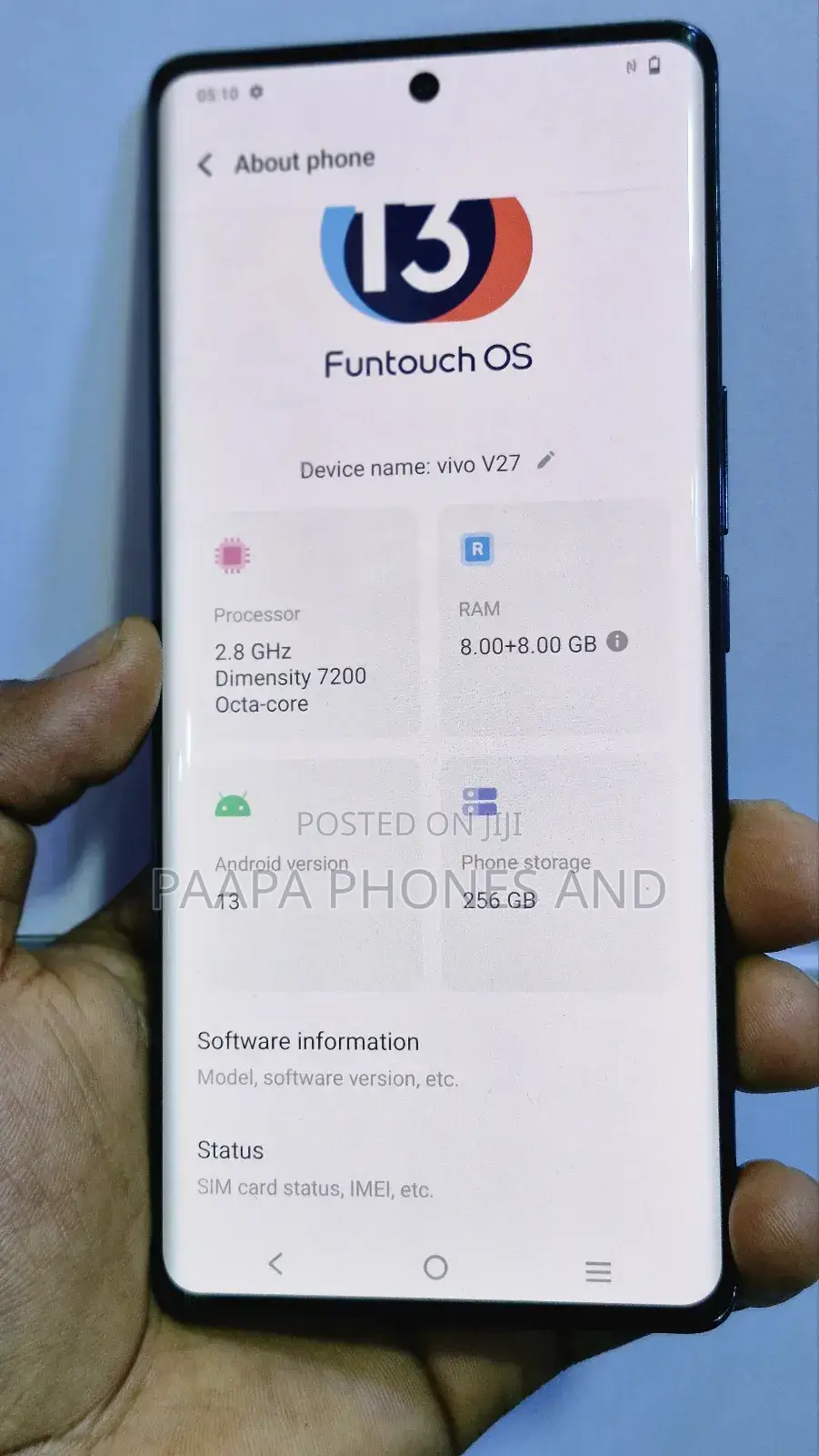 Vivo V27 5G 256 GB