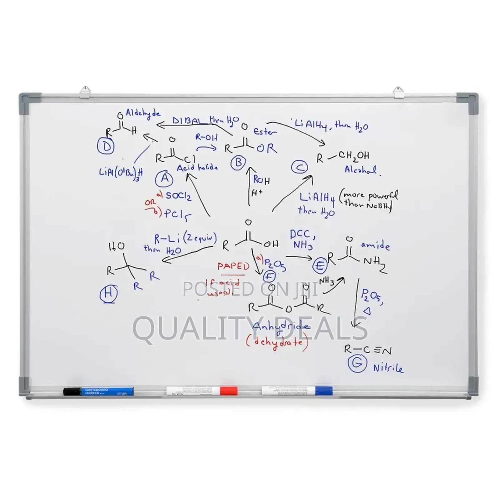 90x120cm Wall Mounted White Board