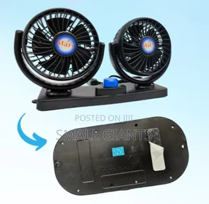 Oscillating Double Headed Vehicle Fan