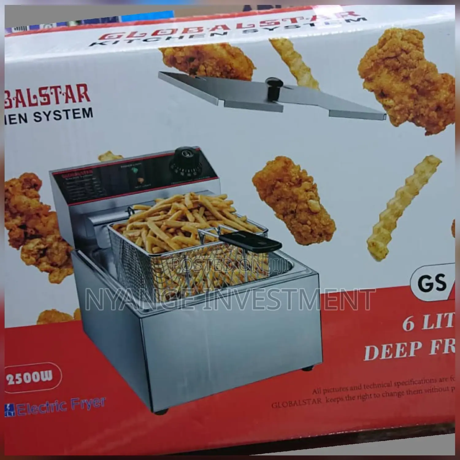 6 Litres Globalstar Deep Fryer. Deep Fryer. Globalstar .