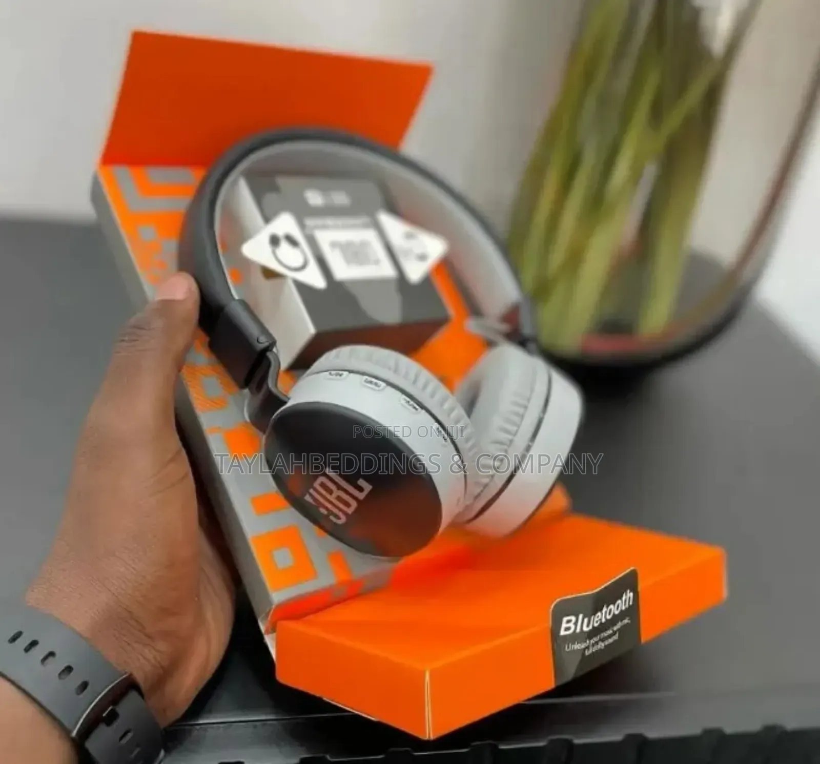 JBL Headphones Full Dolby Sound Bluetooth Wireless - Gray