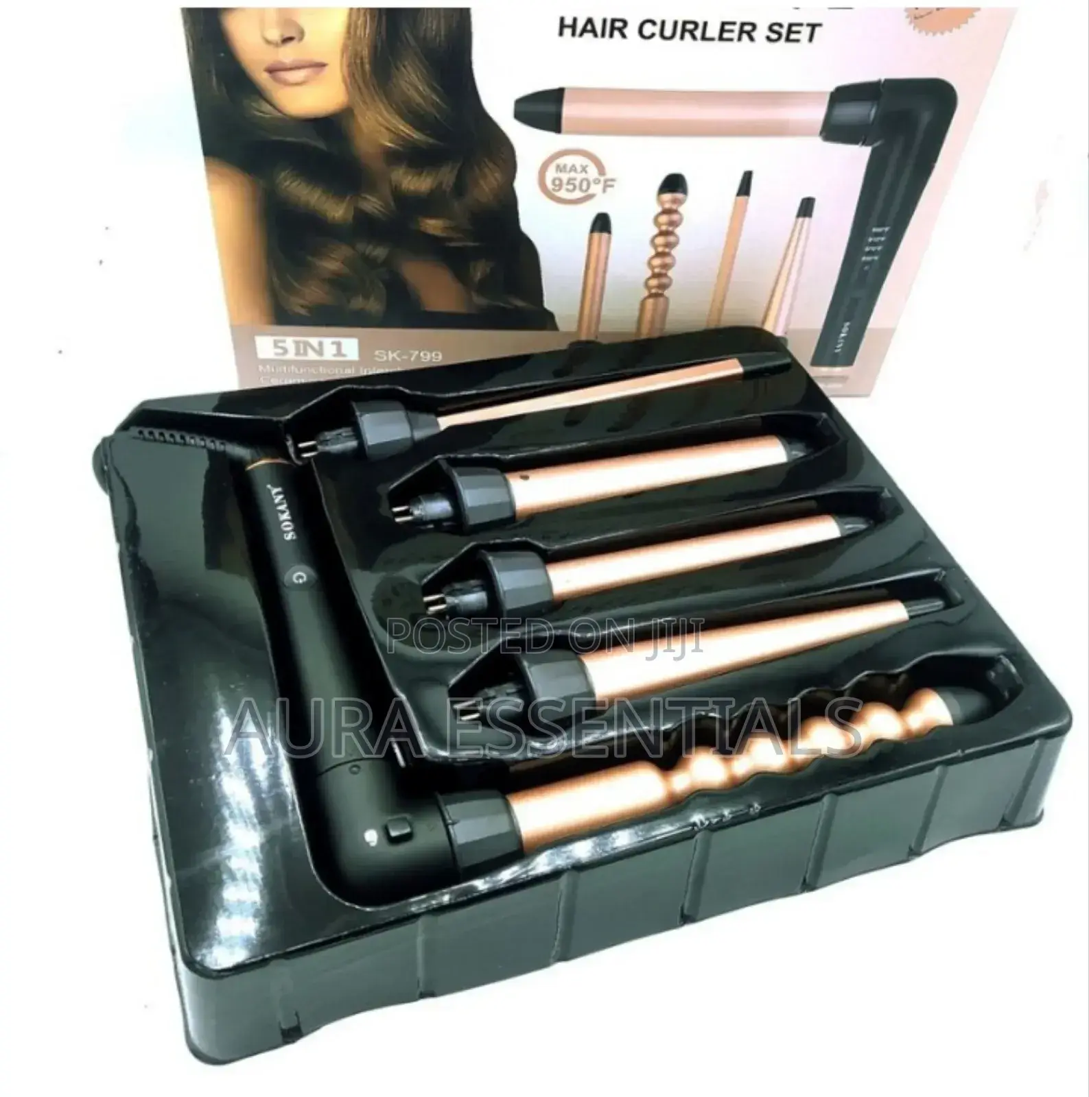 Sokany Sk-779 5 in 1 Professional Hair Curler Set