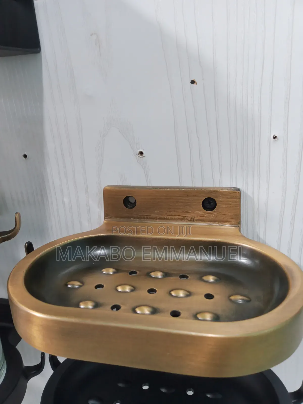 Gold Aluminum Soap Dish