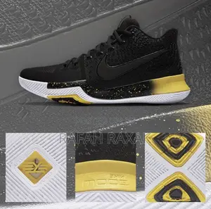 Original Nike Kyrie Irving 3 Black/Yellow Basketball Sneaker