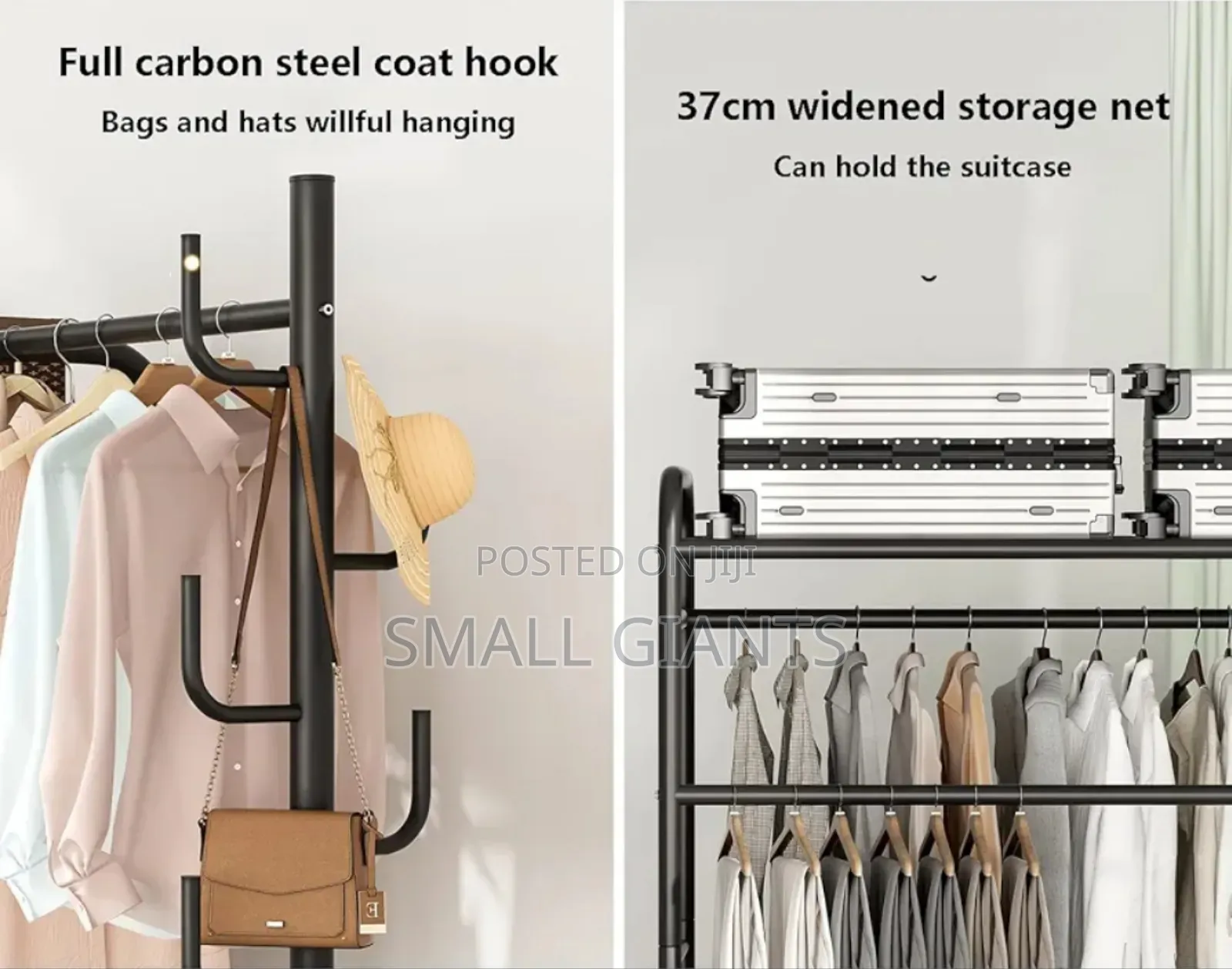 Heavyduty Sturdy Metal Freestanding Garment Rack With Wheels