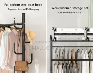Heavyduty Sturdy Metal Freestanding Garment Rack With Wheels