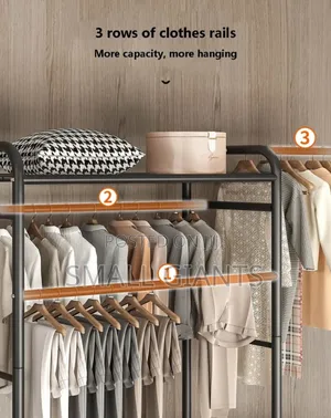 Heavyduty Sturdy Metal Freestanding Garment Rack With Wheels
