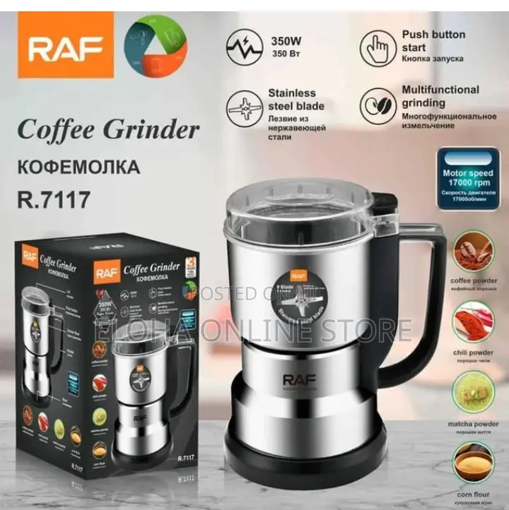 RAF Multifunctional Stainless Steel Blade Coffee Grinder