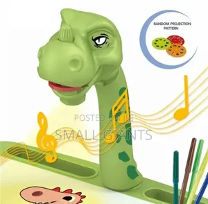 Dinosaur Projection Drawing Learning Table With Kids Chair
