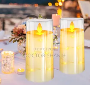 Flameless Led Candles With String Lights