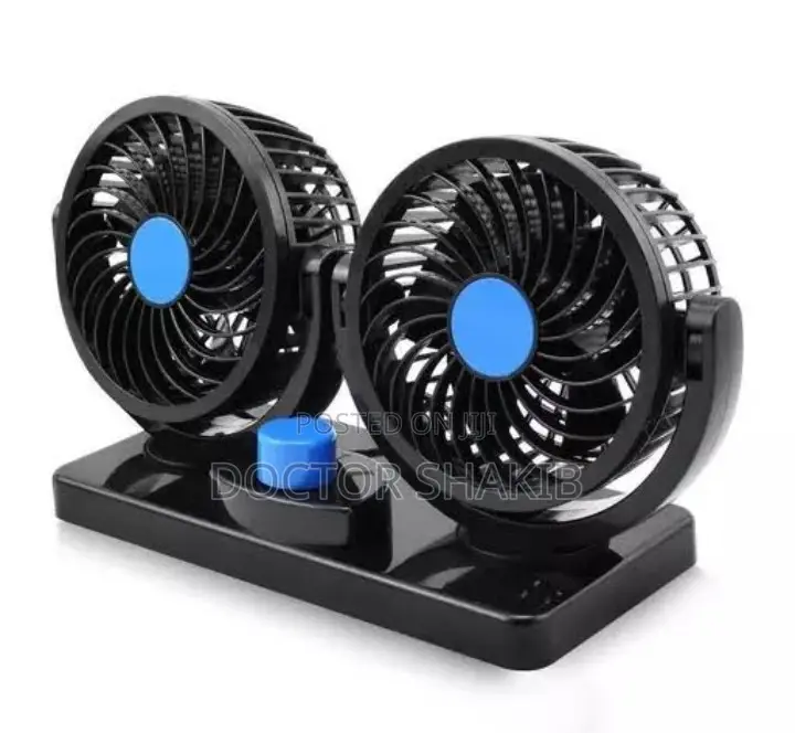 Oscillating Double Headed Vehicle Fan