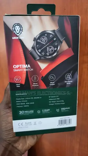 Green Lion Optima Smart Watch Black