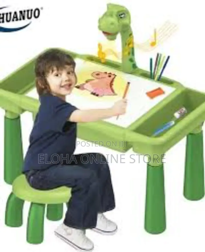 Dinosaur Drawing Projector Table and Chair for Kids