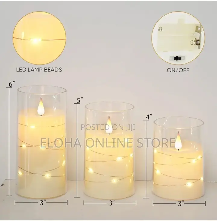 1 Pc LED Candles With Strip Lights