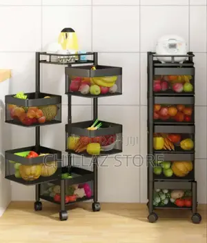 Metallic 5 Layer Vegetable Storage Rack