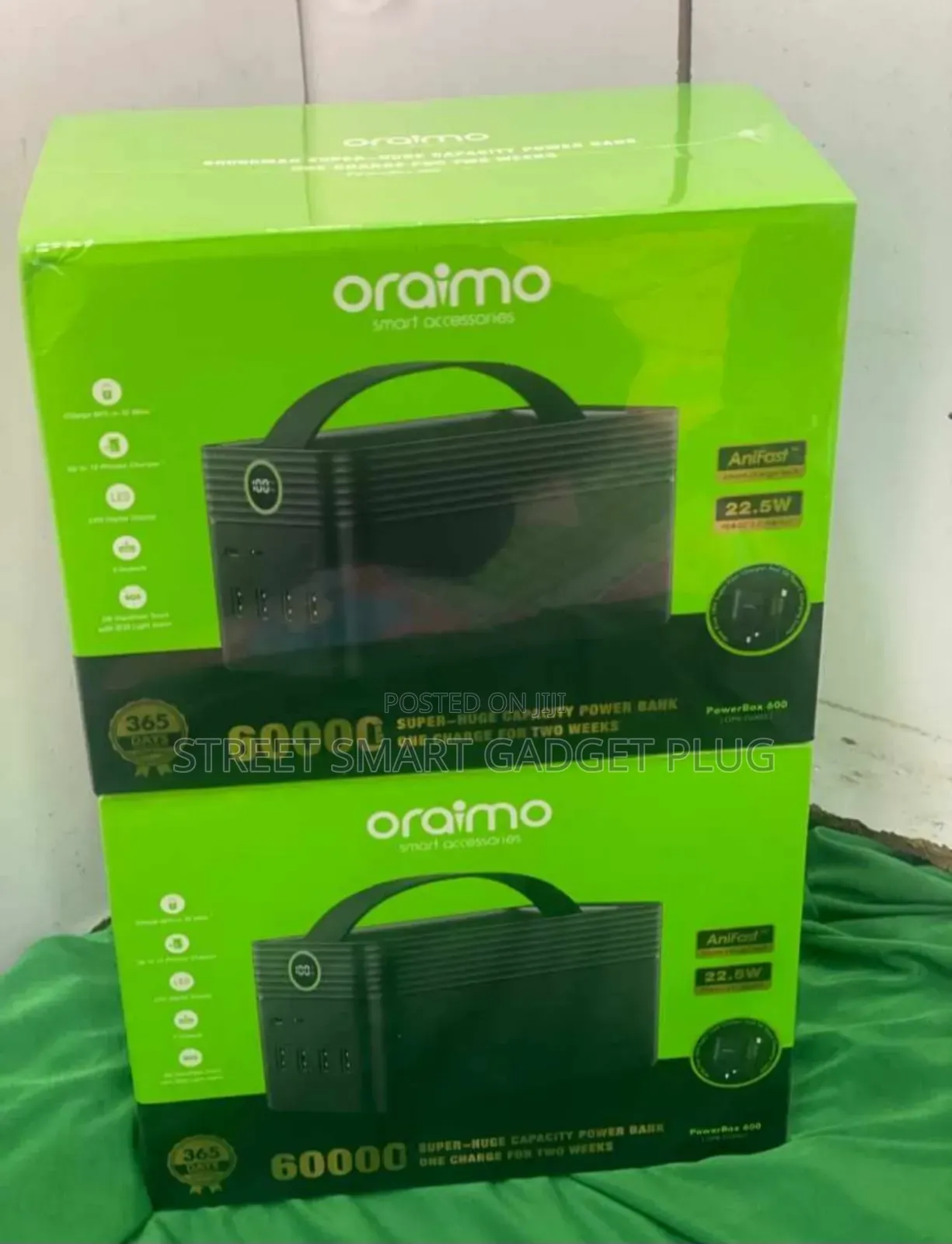 Oraimo Powerbox600 Powerbank(60,000mah)