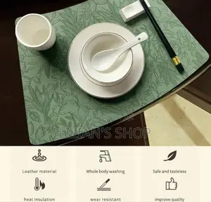 12pcs Leather Washable Placement Mats