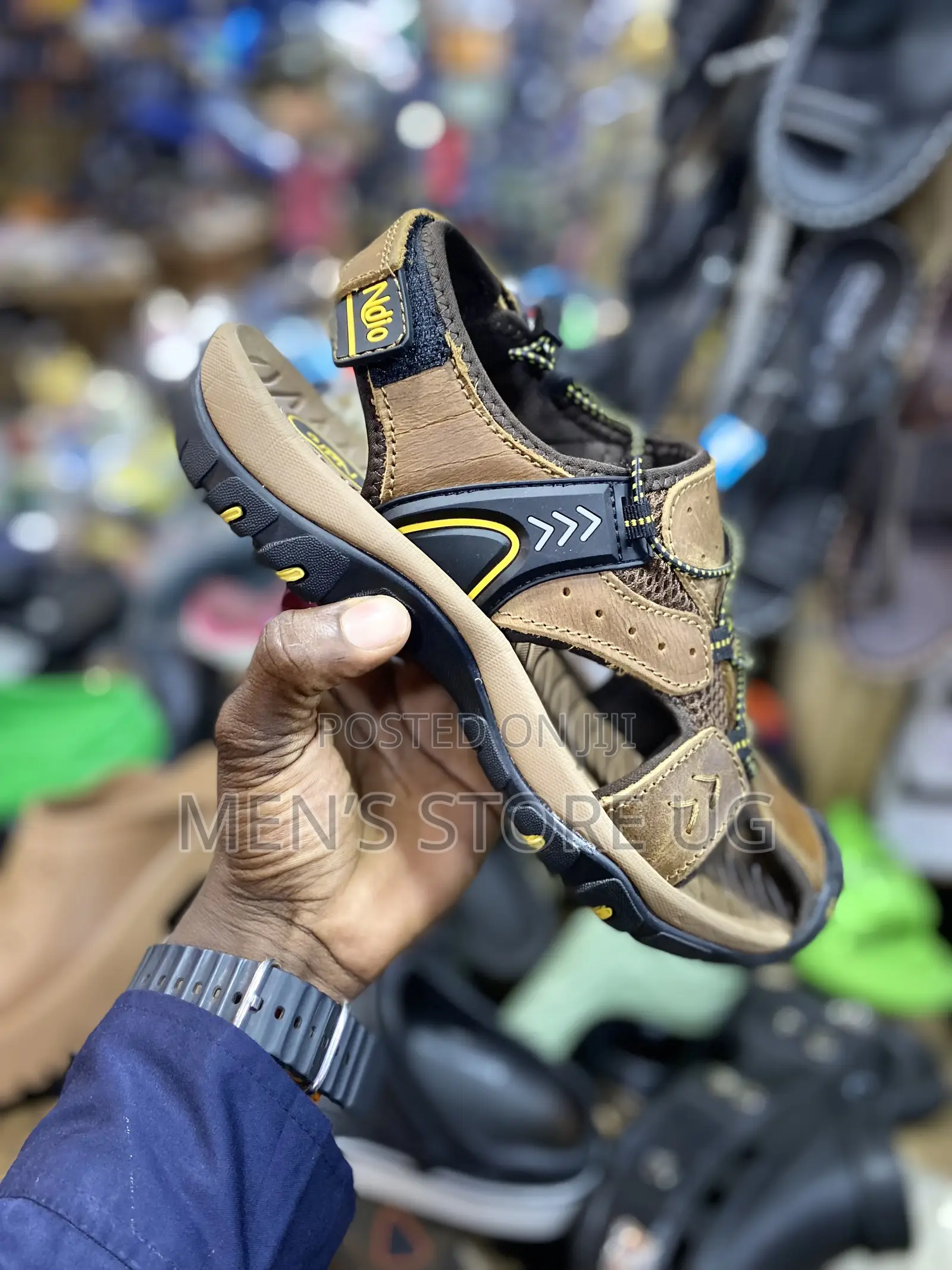 Men’S Genuine Flat Open Shoes