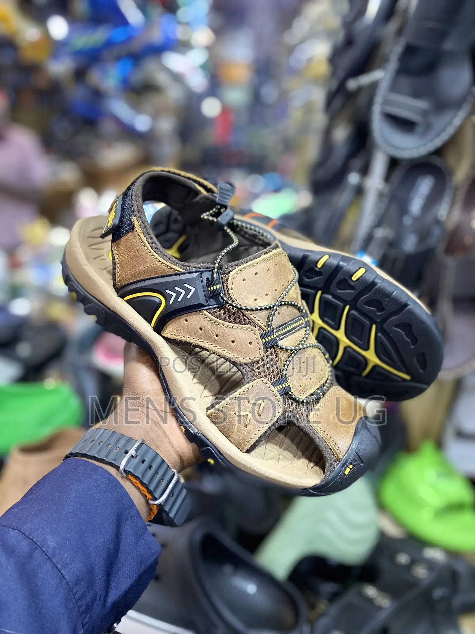 Men’S Genuine Flat Open Shoes
