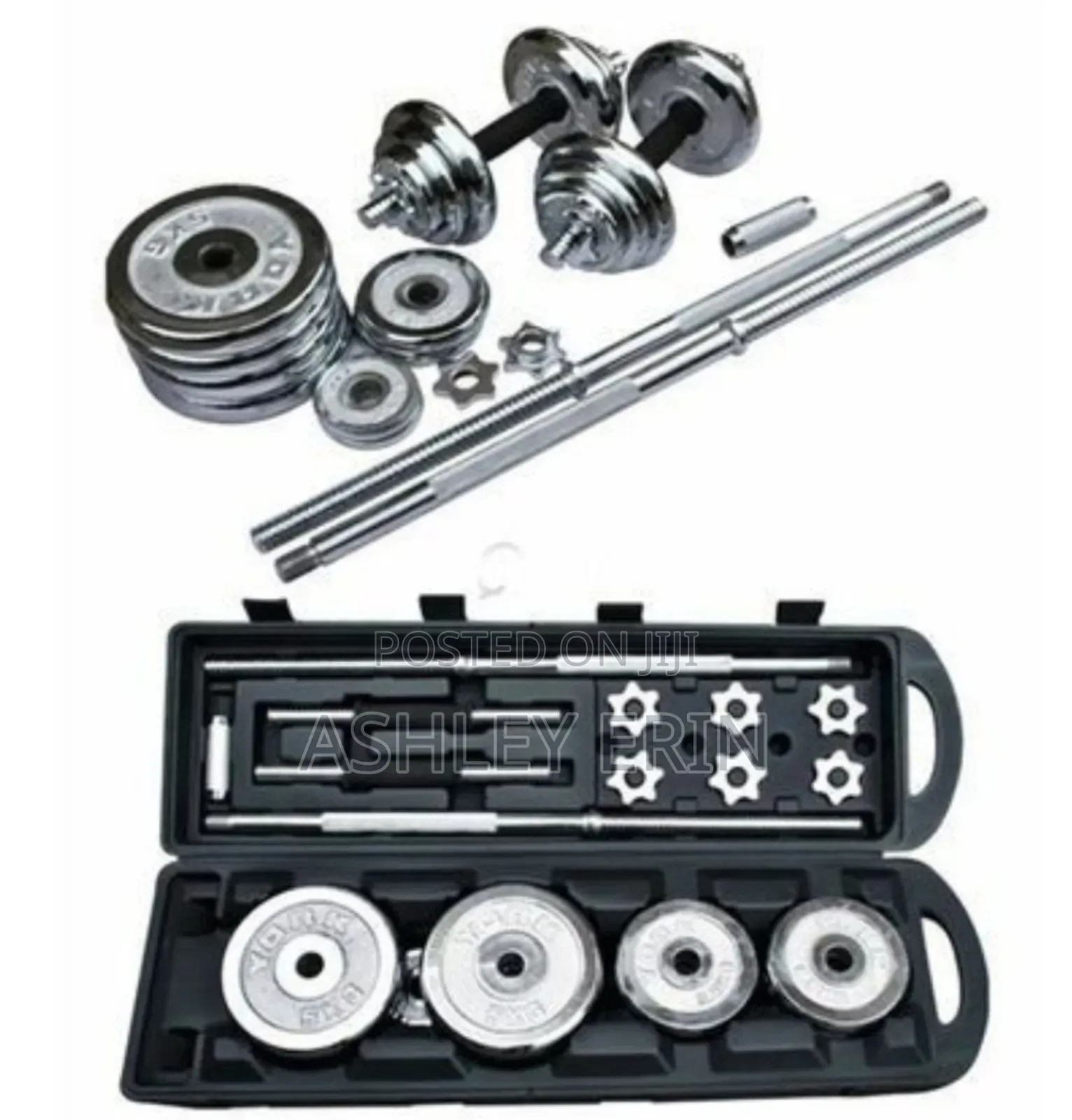 York Fitness Barbell and Dumbbell Set 50kg