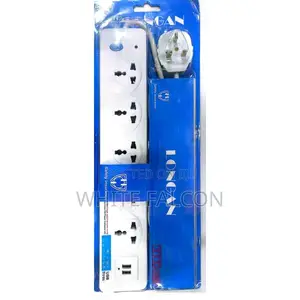 Longan 5way Extension Cable +2usb Ports With Surge Protector