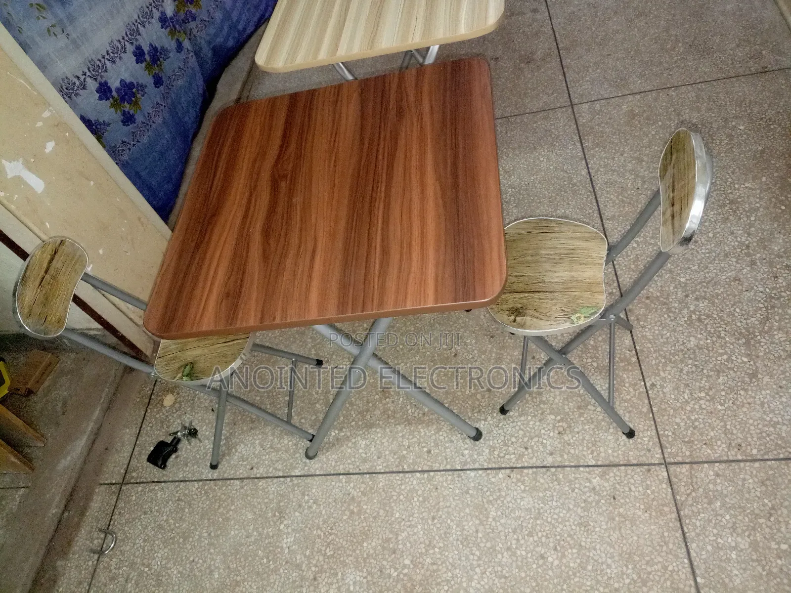 Foldable Reading Table With Two Chairs