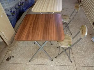 Foldable Reading Table With 1 Chair