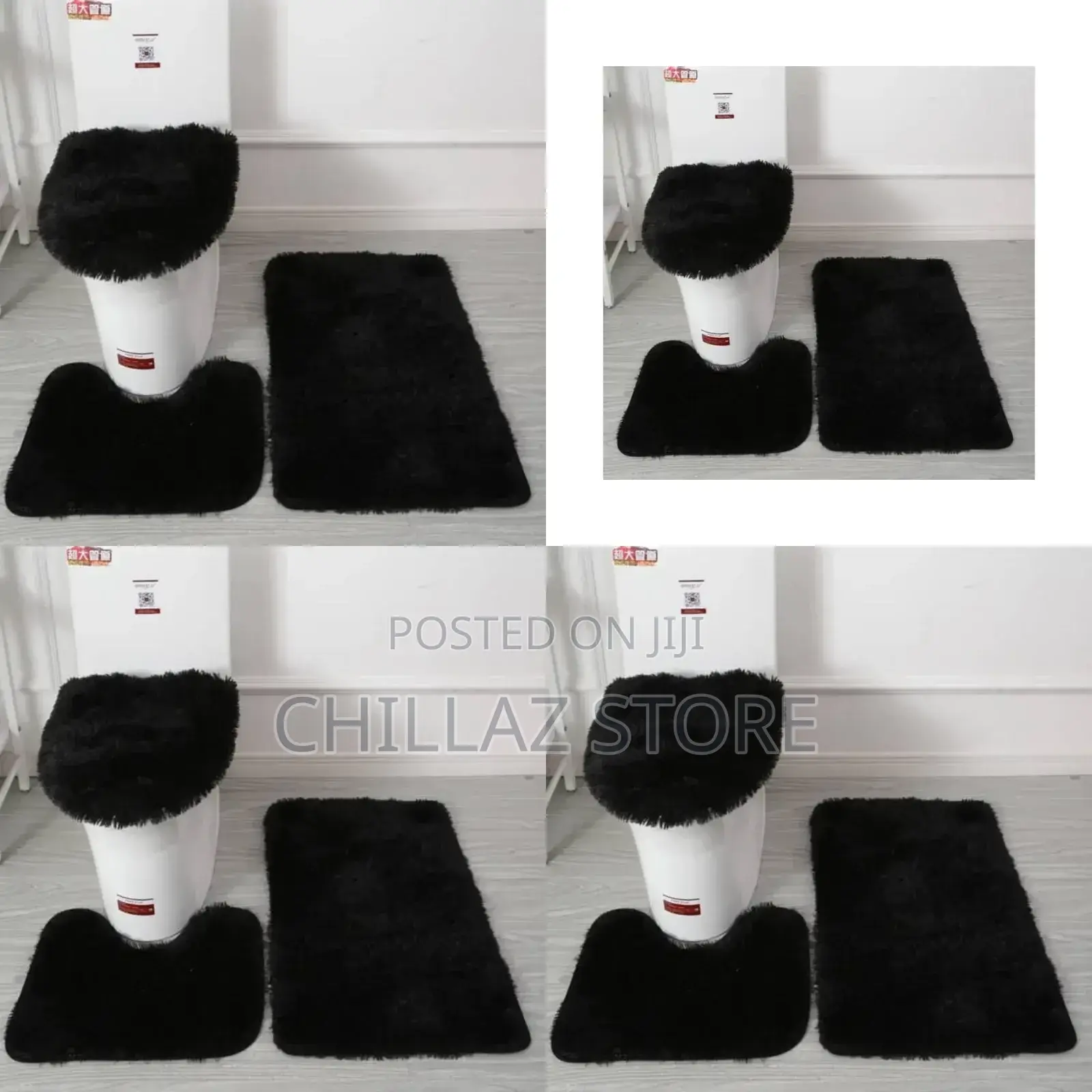Toilet Mat Black