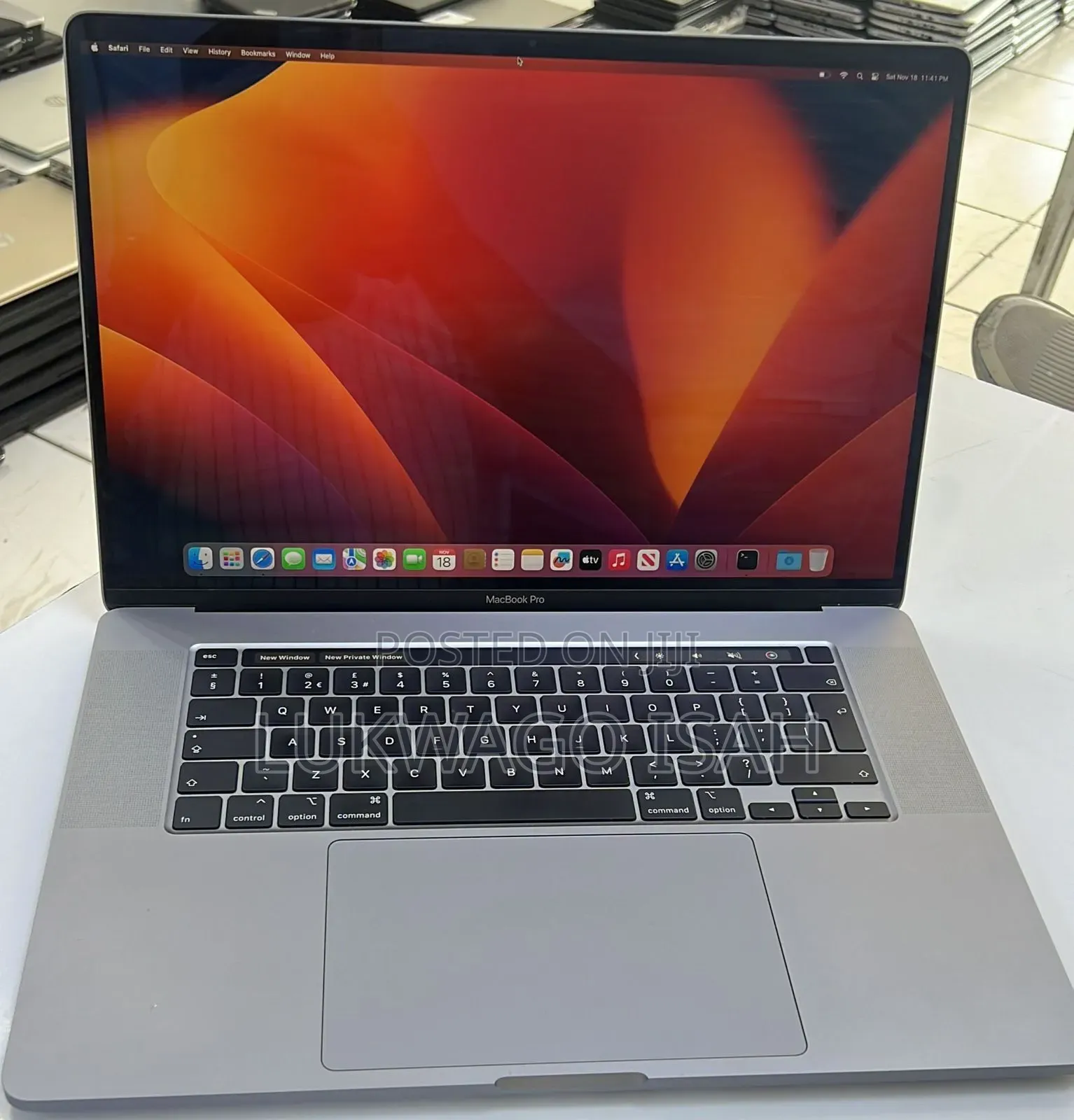 Laptop Apple MacBook Pro 2019 16GB Intel Core i7 SSD 512GB