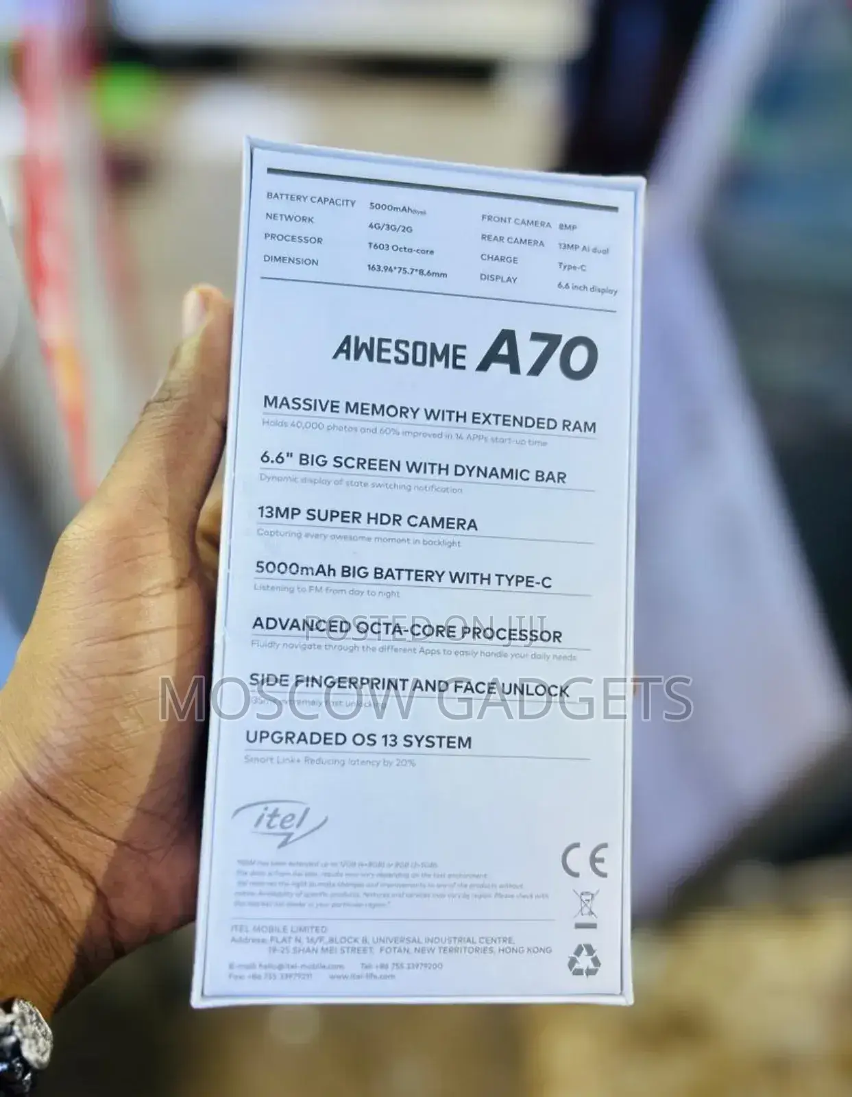 Itel A70 128 GB Black