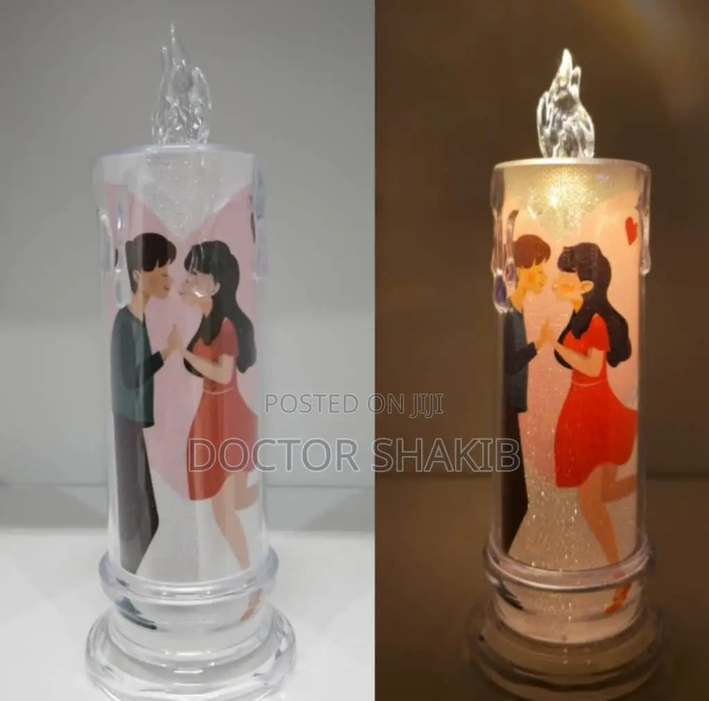 Craft City Couple Led Candle
