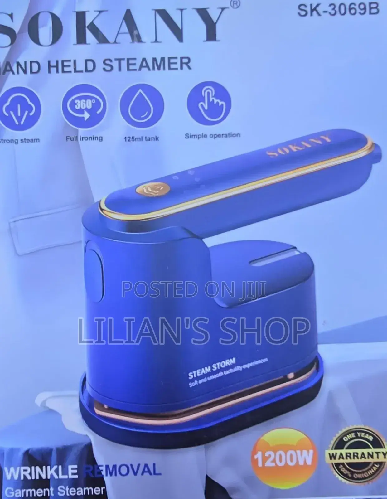 Sokany Handheld Garment Steamer