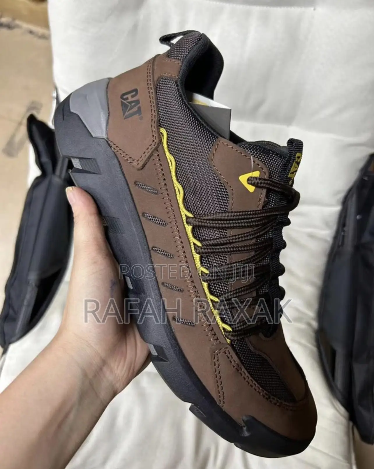 Original Brown Casual CAT Leather Sneakers