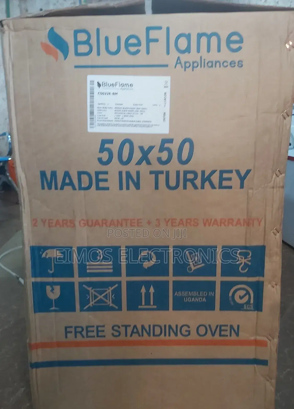 2+2(50*50) Gas Cooker Blue Frame