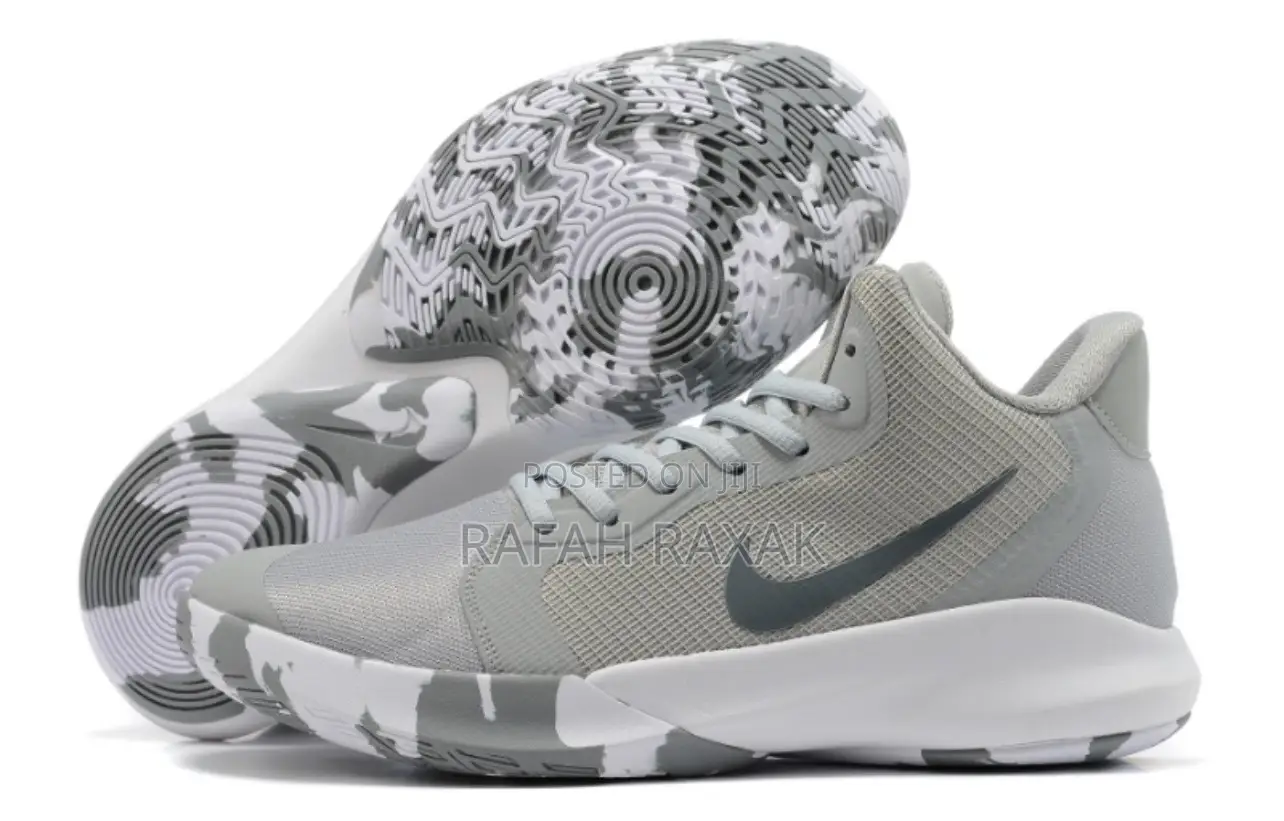Original Grey Nike Precision 3 Basketball Sneakers