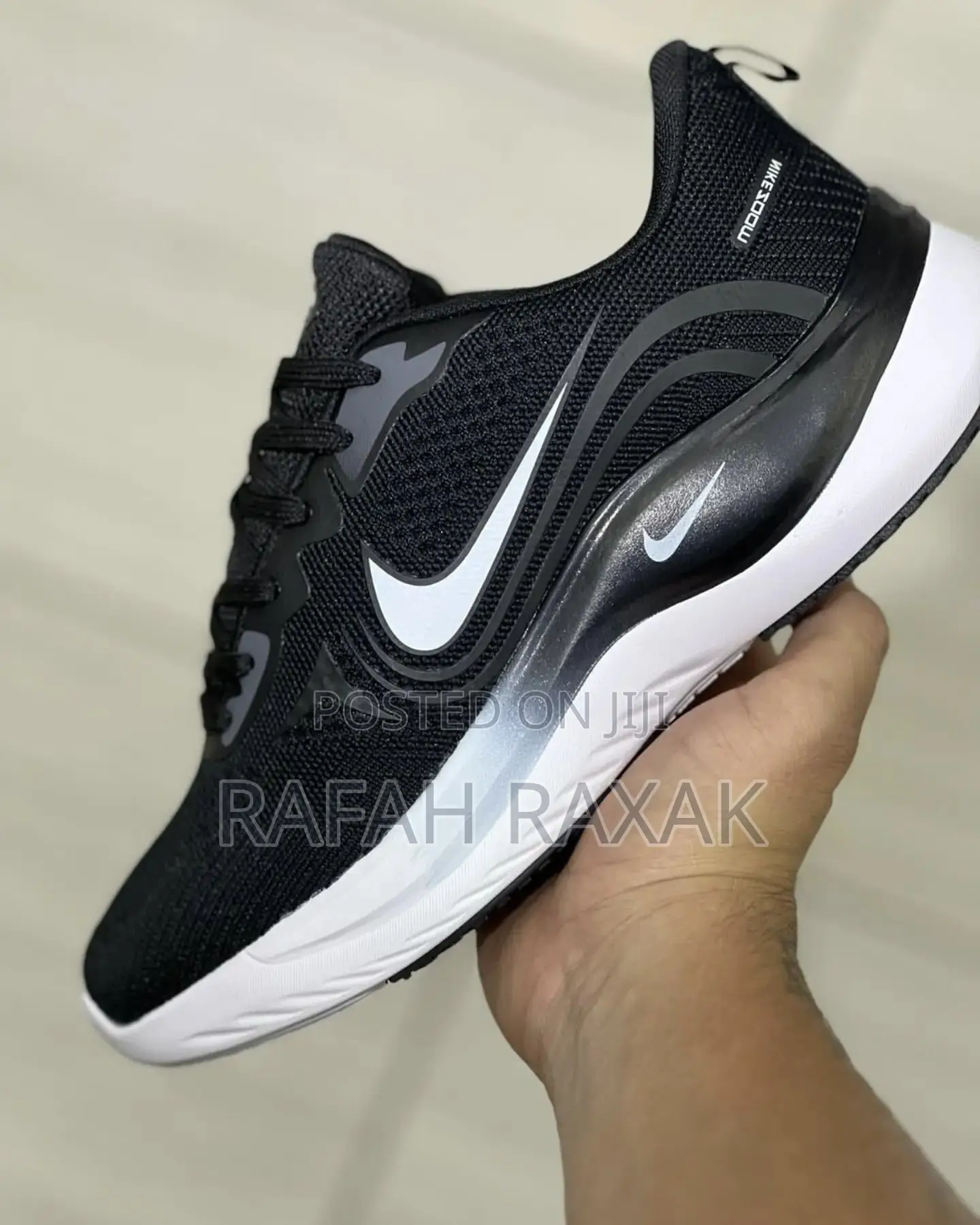 Original Nike Air Zoom Black/White Trainer Running Sneakers
