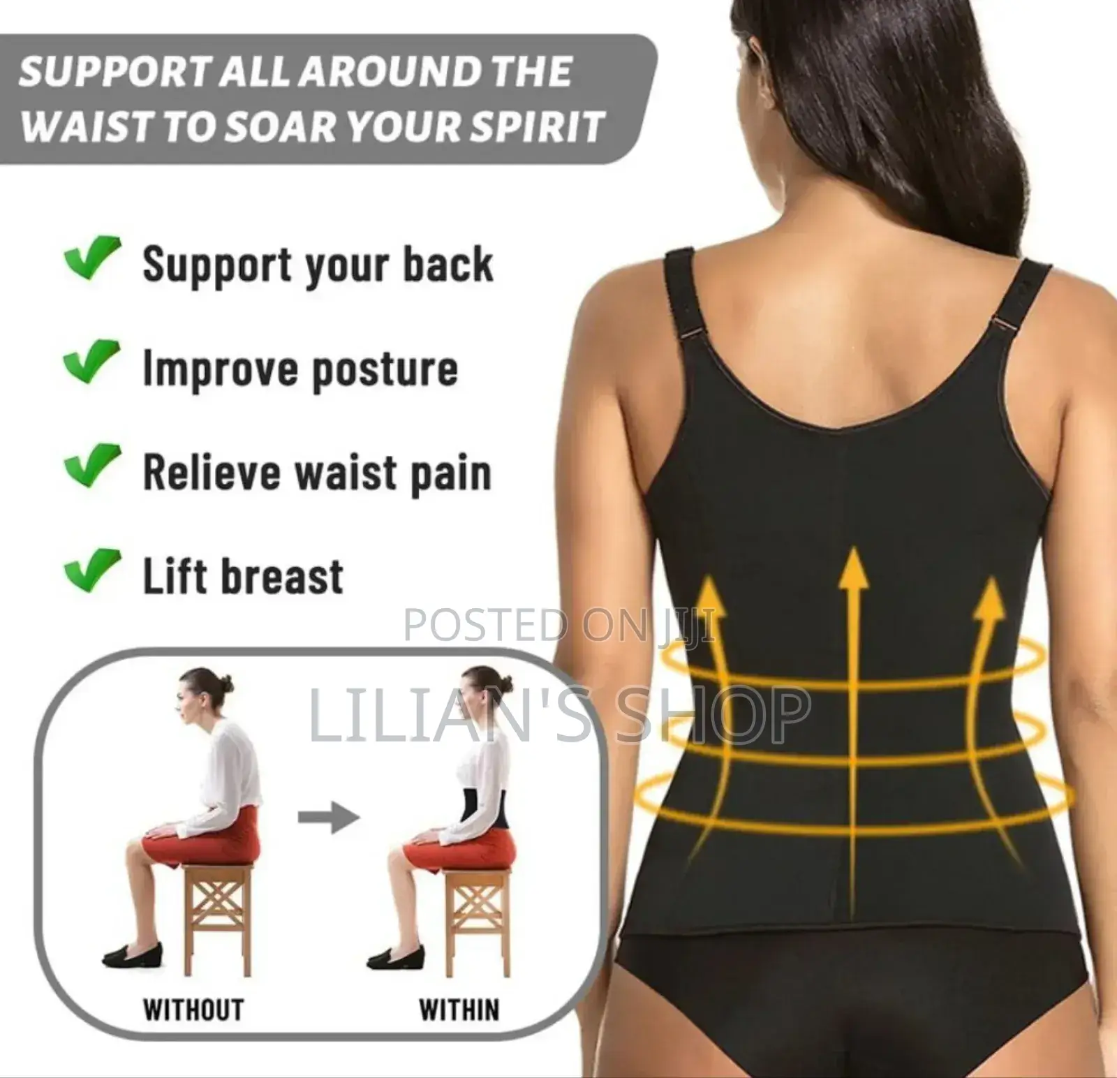 Generic Women Zipper Vest/ Shapewear