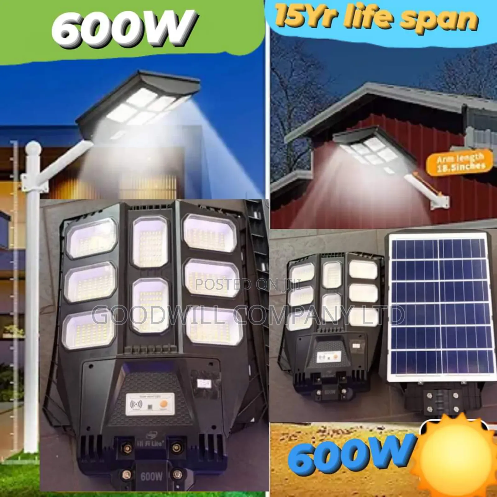 600w Solar Street Light 8 Eyes