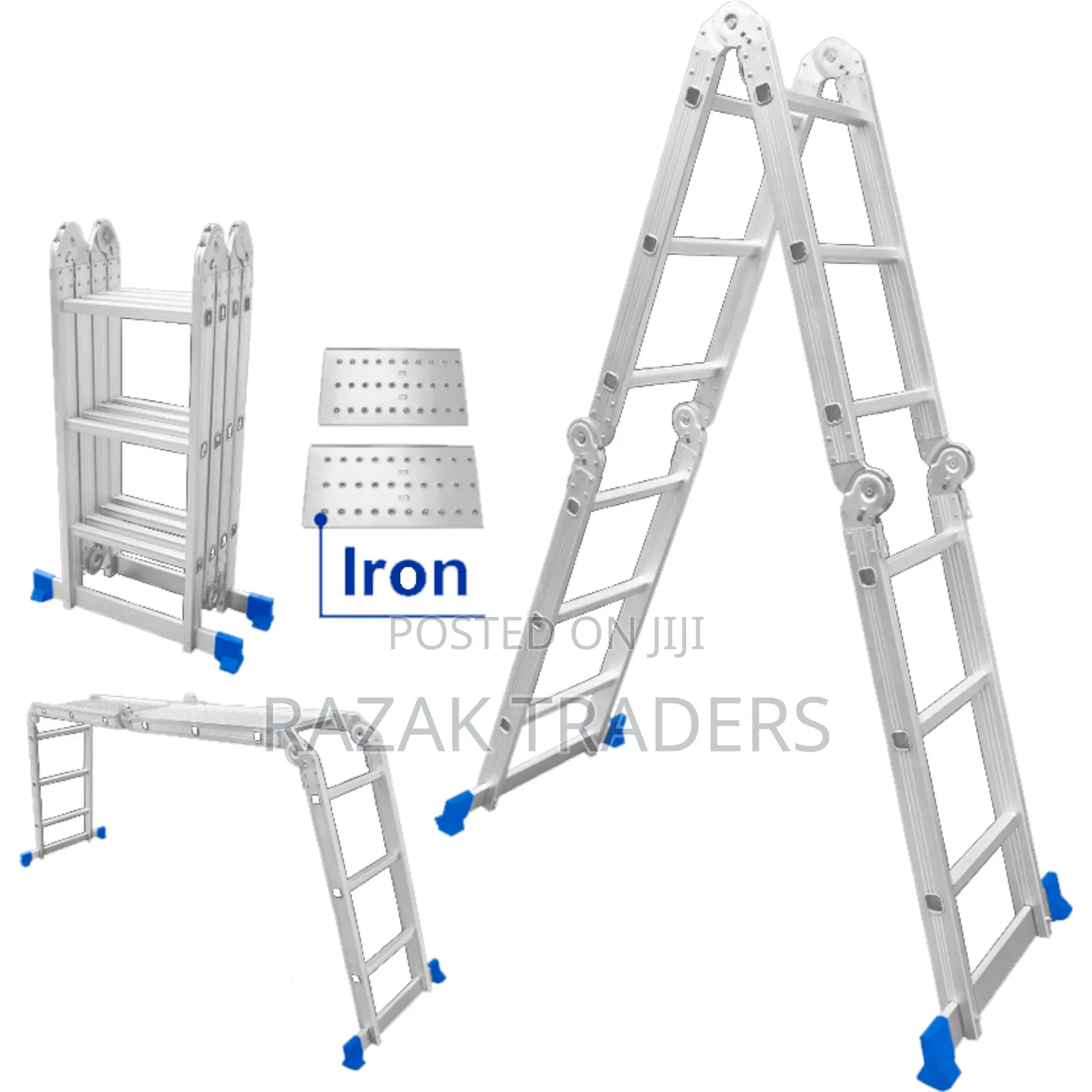 Wadfow WLD7H43 Aluminum Multi-Purpose Ladder 4x3