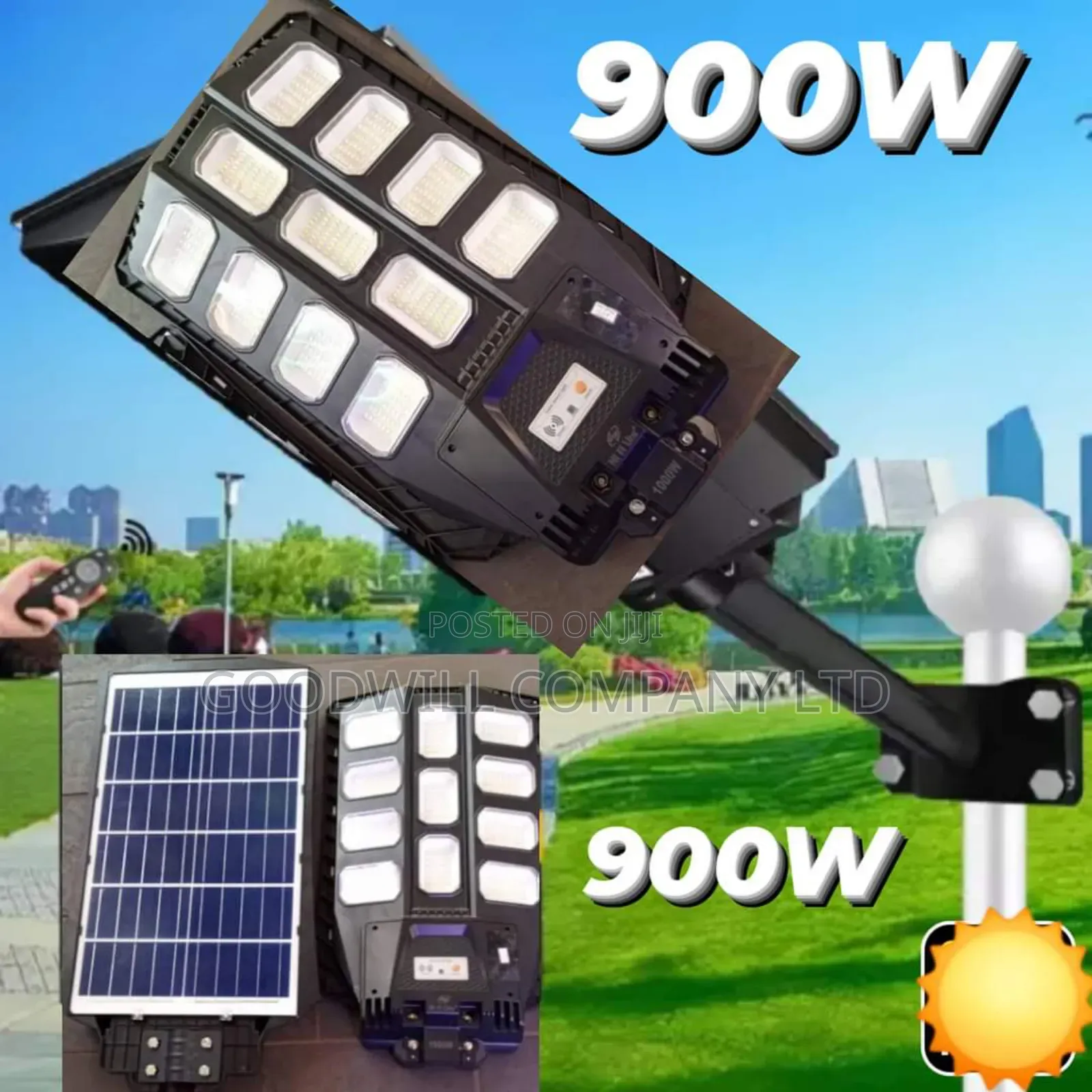 900w Solar Street Light 11 Eyes
