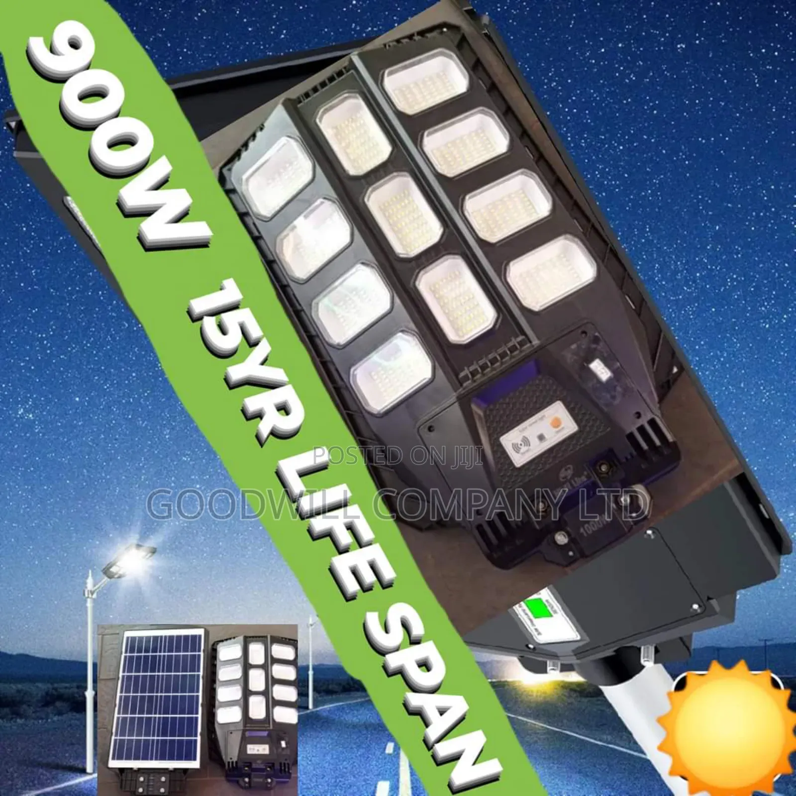 900w Solar Street Light With German Module