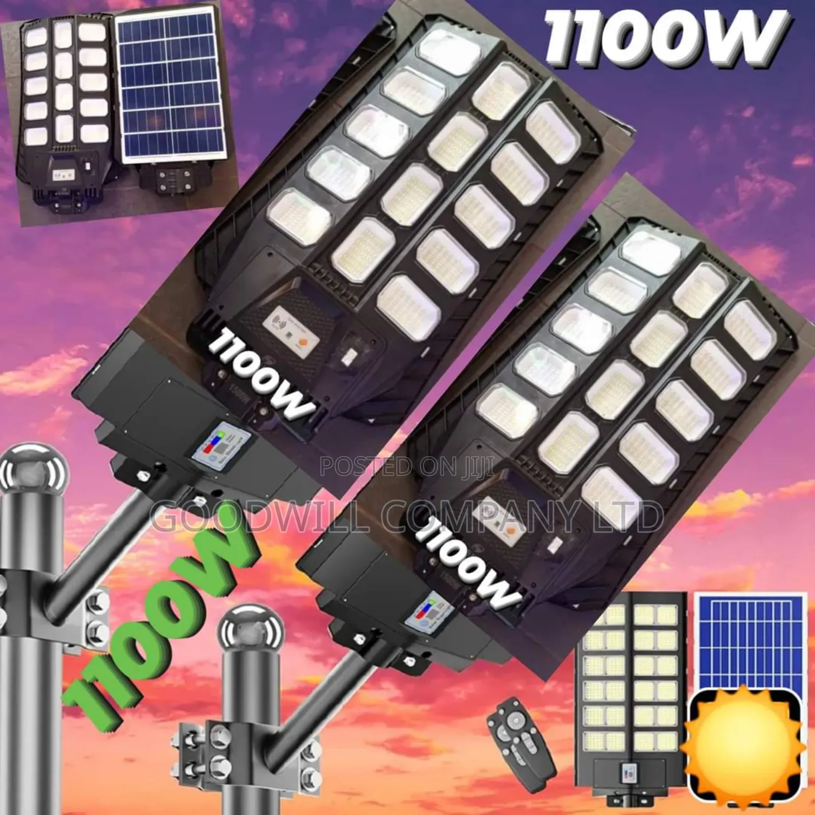 1100 Solar Street Light All in One