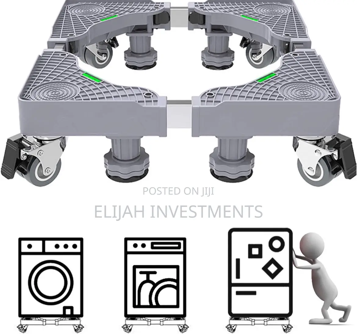 Multi-Use Adjustable Mobile Machine Base