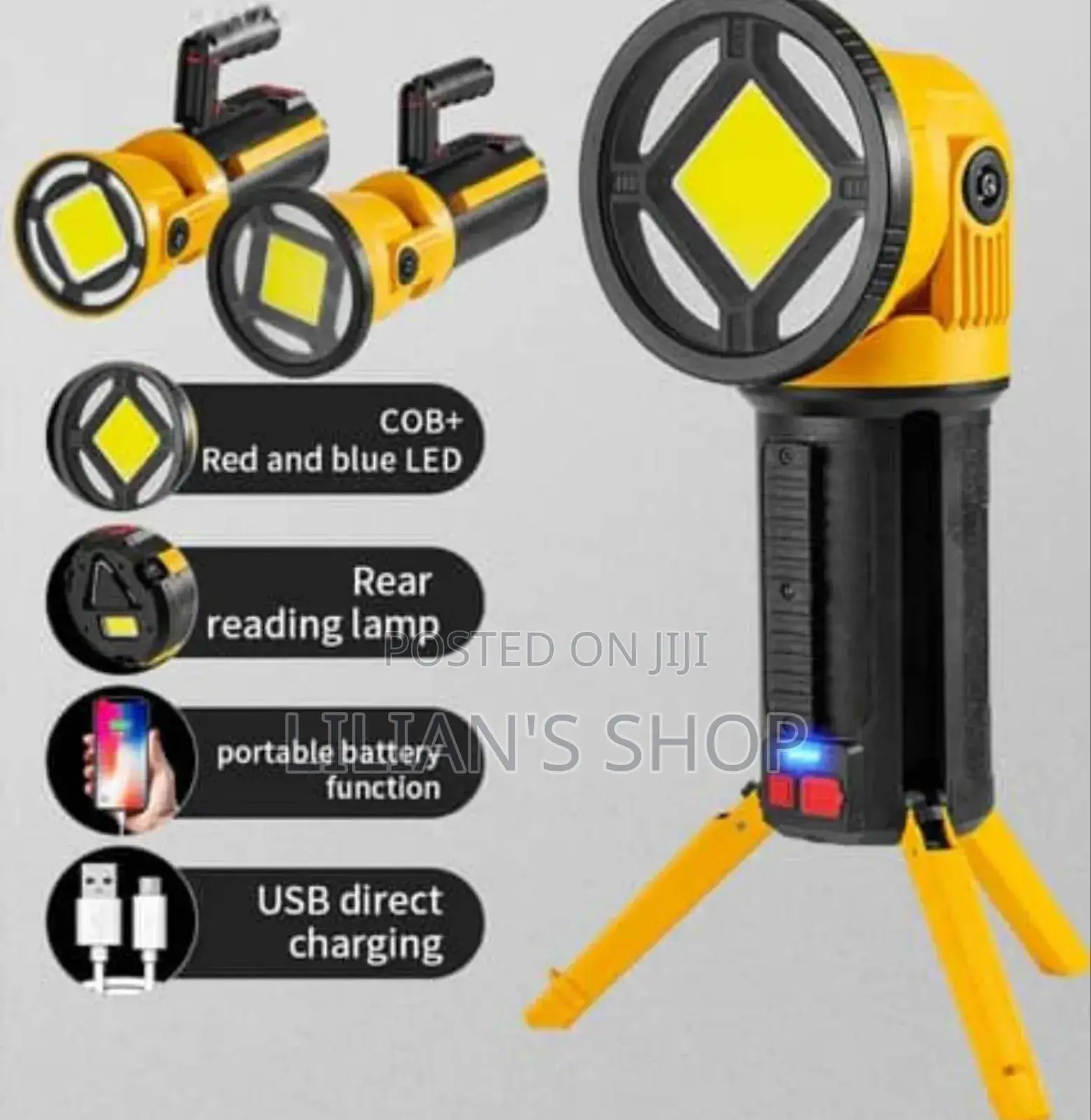 Heavyduty Multifunction Portable Search Light