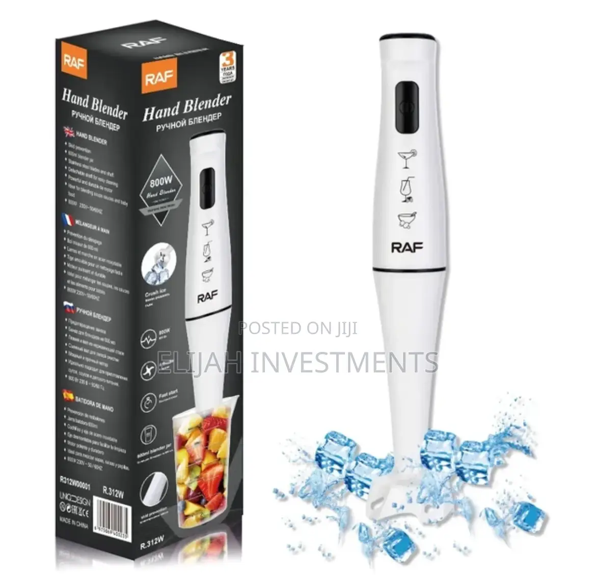 800w RAF Handheld Electric Blender
