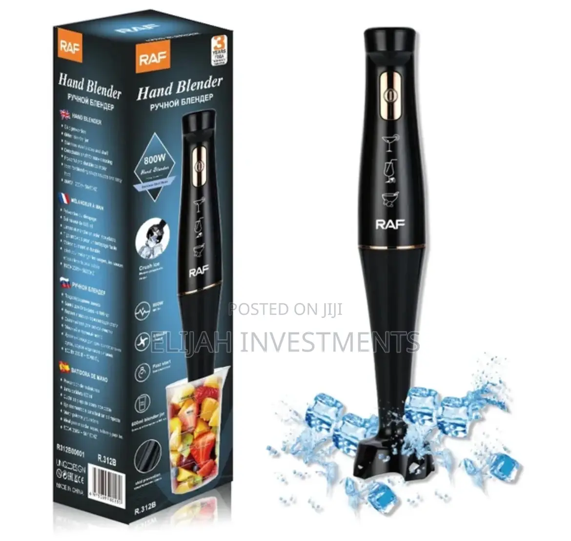 800w RAF Handheld Electric Blender